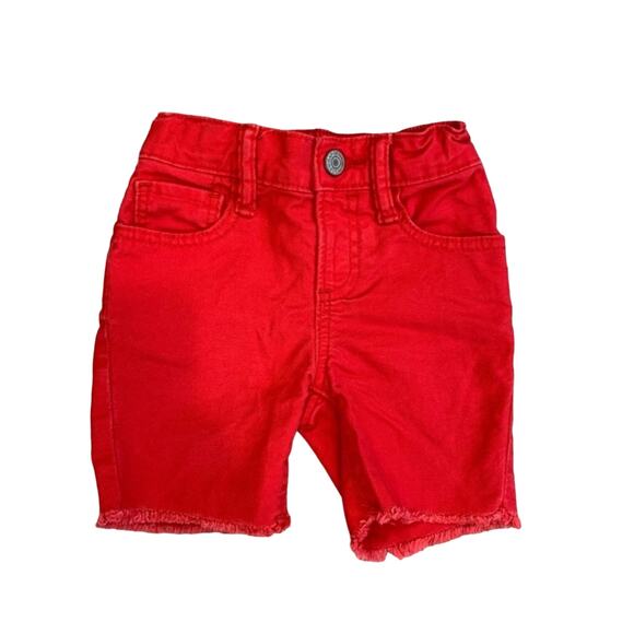 GAP Toddler Red Denim Cut Off Shorts - Picture 1 of 9